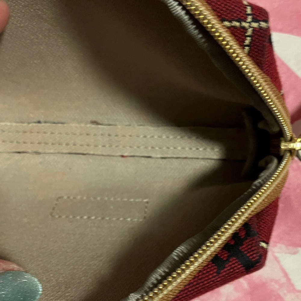 Authentic Dooney & Bourke Red Patterned storage c… - image 7